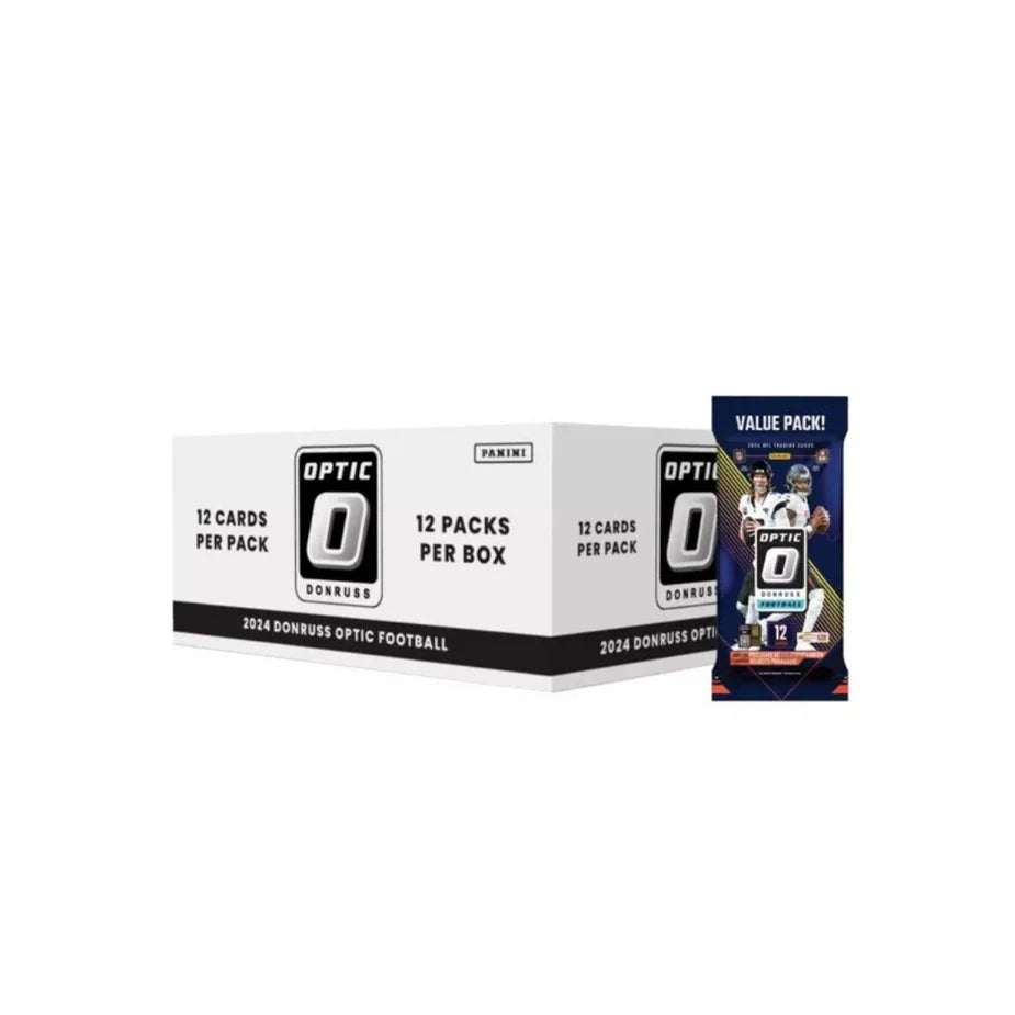 2024 Panini Optic Football Cello Box 12 Fat Packs
